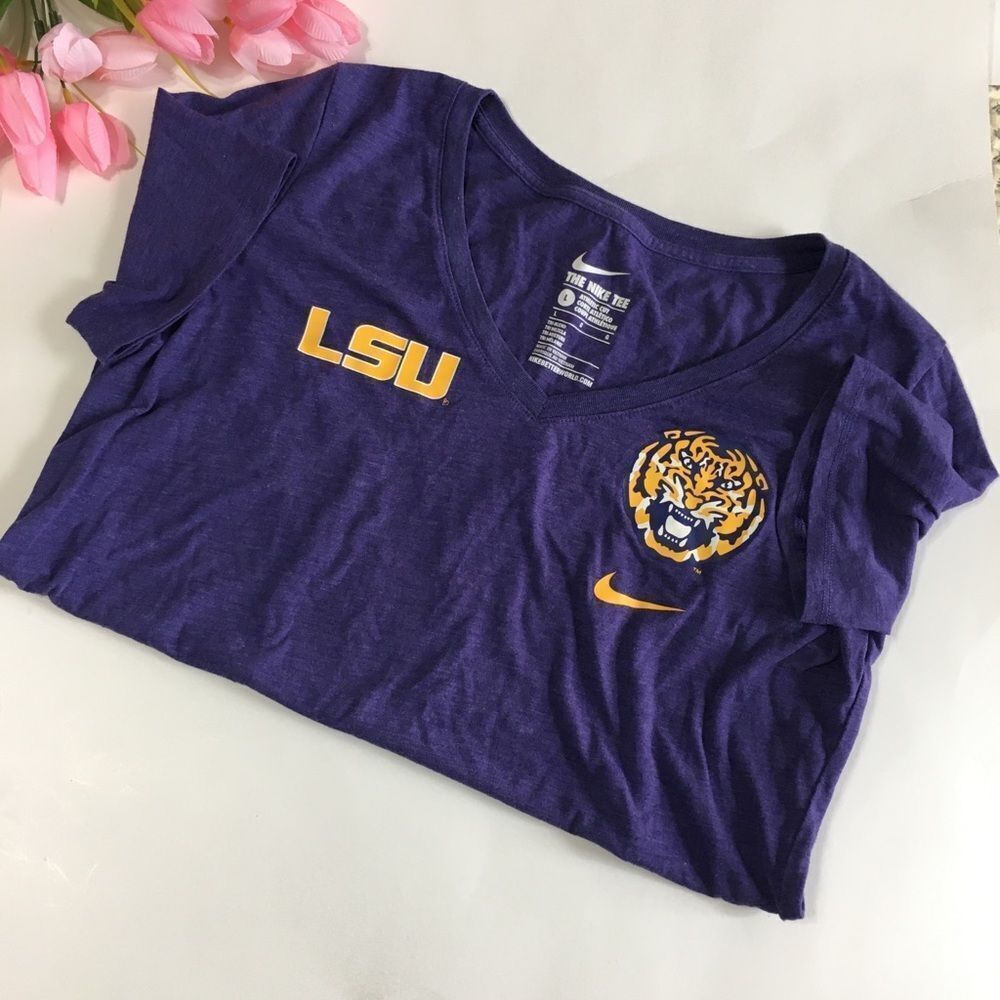 Nike Tigers LSU tigers short sleeve graphic shirt size large